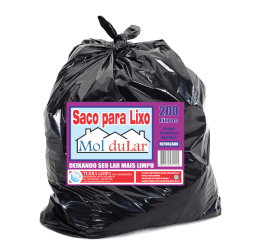 SACO PARA LIXO 200LTS 90X110 REFOR&Ccedil;ADO 10X10UN